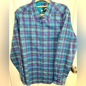 Robert Graham, Men’s Long Sleeve Dress Shirt, XL